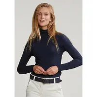 River Woods Basic Roll Neck T-shirt Navy Blue Talla: XL | Camisetas de Seda Outlet | Mujer | Azul