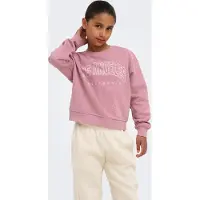 ONLY GIRLS Sudadera 'KOGSWEAT' altrosa / blanco
