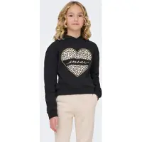 ONLY GIRLS Sudadera 'KOGCooper' kitt / oro / negro / blanco