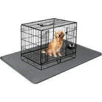 Merkloos Alfombrilla de silicona para cama de perro, ideal para transportines grandes, con borde elevado