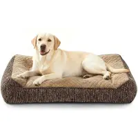 Merkloos Cama ortopédica para perros grandes, lavable con funda resistente al agua