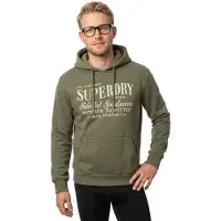 Superdry para hombre. M2014246A Sudadera Outdoor Supply Co Relaxed Hood verde (XXL), Casual, Algodón, Manga larga, outlet 2026.