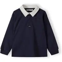 MINOTI Camiseta azul oscuro / blanco