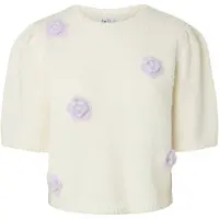 Pieces Jersey lila claro / blanco