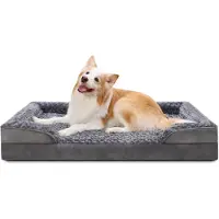 Merkloos Omgoods - Cama para perros de gran tamaño - Ortopédica con funda extraíble, talla XL