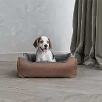 Merkloos Cama reversible para perros y gatos, color taupe, 44 x 34 x 15 cm