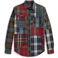Ralph Lauren Camisa azul oscuro / verde oscuro / rojo oscuro / blanco