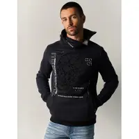 KOROSHI Sudadera navy / negro / blanco
