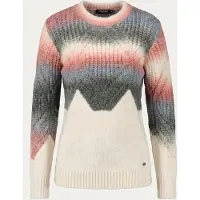 KOROSHI Jersey crema / piedra / rojo vivo