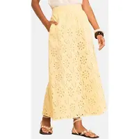 Love & roses Falda amarillo claro
