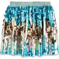 Next Falda azul oscuro / marrón / rosa