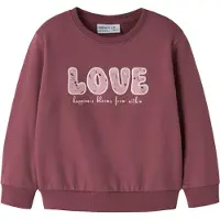 Name it Sudadera 'NMFOCLOVE' malva / cyclam / blanco