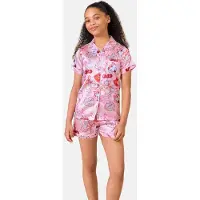 Lipsy Pijama azul claro / rosa / rosa claro / rojo