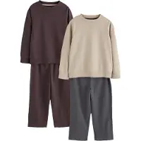 Next Pijama marrón / piedra / gris oscuro