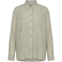 Ulla Popken Blusa oliva / blanco