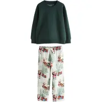 Next Pijama azul claro / pino / rojo / offwhite
