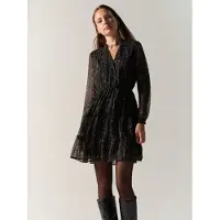 KOROSHI Vestido oro / langosta / negro / blanco