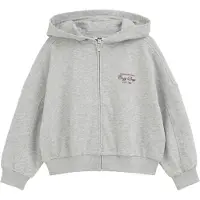 We fashion Sudadera con cremallera gris moteado