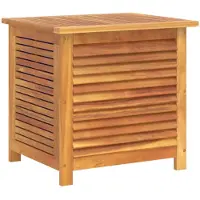 vidaXL Caja de jardín con ranuras de ventilación, de 60x50x56 cm, fabricada en madera maciza de acacia
