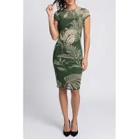 Guess Marciano GUESS Ss Gracey Mesh Dress Forest Tropical Prin Talla: M | Vestidos Midi Outlet | Mujer