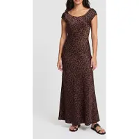 Guess Marciano GUESS Ss Silvana Long Dres Savage Night Print Talla: S | Vestidos Maxi Outlet | Mujer | Negro