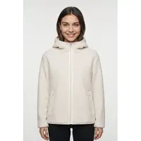 CMP - Women's Jacket Fix Hood 36P2916 - Forro polar size 34, gris/blanco