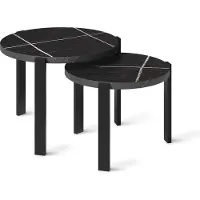 Vicco Conjunto de mesas de centro Norin Mármol / 60 x 60 cm, Model 61835