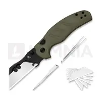 Kizer Cutlery Navaja C01C Uti 1, Green G-10 & Black PVD