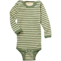 Engel - Baby Bodysuit L/S with Press Studs on Shoulders - Body size 50/56, oliva