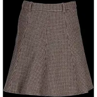 Gant para mujer. 4400276 Falda Houndstooth Flare taupe (34), Lana, Clásico, outlet 2026.