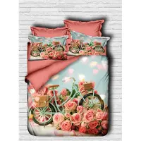 L'essentiel Maison L'Essentiel, Juego de ropa de cama, modelo PRL1204, color rosa. Incluye: funda de edredón, parte superior del edredón y funda de almohada. Material: 100% microfibra de poliéster