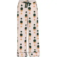 Cyberjammies Pantalón de pijama 'Ember' marfil / cognac / verde oscuro