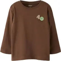 Name it Camiseta 'NMMOLAF' beige / marrón / verde claro