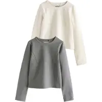 Next Camiseta gris oscuro / blanco