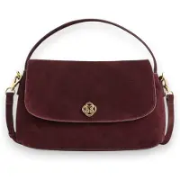 Gant para mujer. 4975154 Bolso de ante Slouchy burdeos (OSFA), Clásico, outlet 2026.