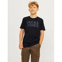 Jack & Jones Junior Camiseta 'JJEcorp' negro