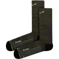 Salewa - Women's Ortles AM Crew Sock - Calcetines de trekking size 36-38, negro
