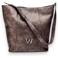 Wonders para mujer. WB-54024_941_7336 Bolso Kim bronce (OSFA), Plata, Casual, Polipiel, outlet 2026.