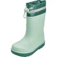Playshoes Botas de lluvia menta / pino / blanco