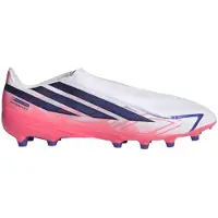Adidas adidasBota de fútbol sin cordones F50 HYPERFAST LEAGUE césped artificial 42 2/3 Cloud White / Solar Purple / Solar Turbo Unisex