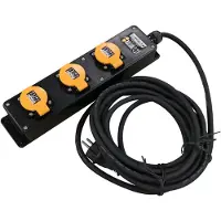 Relectric Profesional IP44 Toma de corriente con cable de 5 metros 3 x 1,5 mm