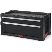 Keter Cajonera para herramientas, 2 cajones, color negro, modelo 17199303B