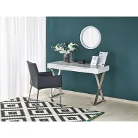 Halmar Escritorio B-31, 120x76x55 cm, mesa de escritorio para oficina, color blanco