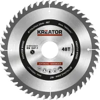 Kreator Hoja de sierra circular de 170 x 30 x 2,2 mm, con 48 dientes, para cortar madera. Talla única