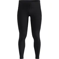 Odlo - Ropa para trail running - Zeroweight Warm Reflective Tights M Black de Softshell - Talla XL - Negro