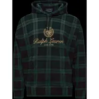 Ralph Lauren para hombre. 710B28746001 Sudadera con capucha de cuadros blackwatch (S), Casual, Multicolor, Algodón, Manga larga, Polo R