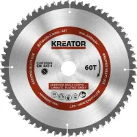 Kreator Disco de sierra circular de metal, plateado, de 210 x 30 x 2.2 mm, 60 dientes. Color: plateado. Talla única
