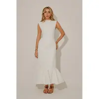 Odd Muse Sleeveless Midi Dress White Talla: S | Vestidos Midi Outlet | Mujer | Blanco
