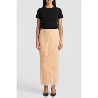 ARKET Press Tenicia Skirt Beige Talla: M | Faldas Maxi Outlet | Mujer | Marrón