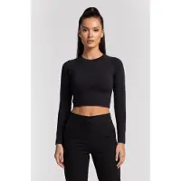 ARKET Roxy Seamless Ls Black Talla: M | Manga Larga Outlet | Mujer | Negro